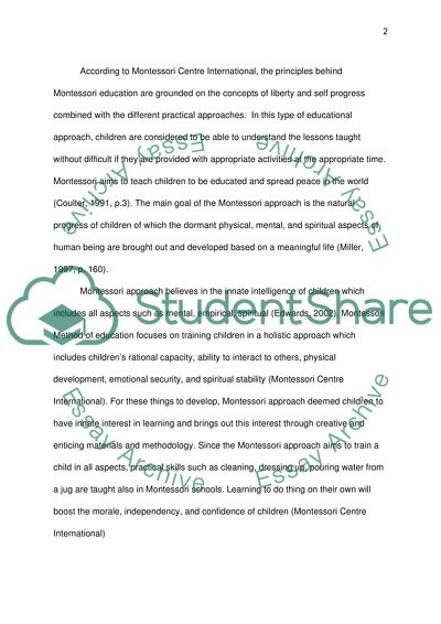 Alternative European Educational Approaches: Montessori and Steiner