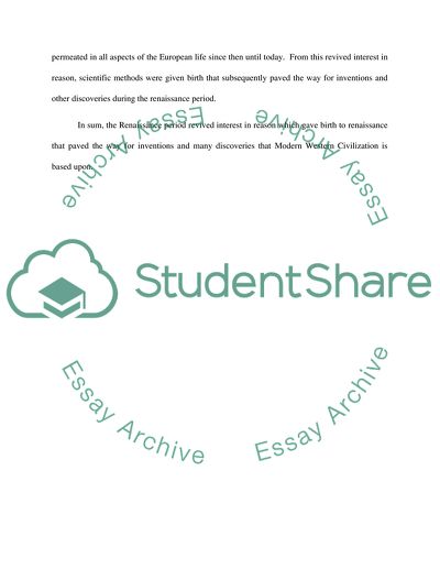 The overlapping periods of the Renaissance
