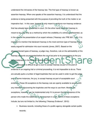 Hearsay Rules and How They Affect Criminal Trials