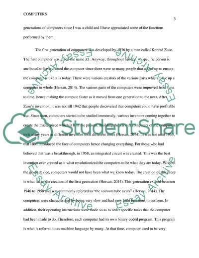 Past, Present, and Future of Computers