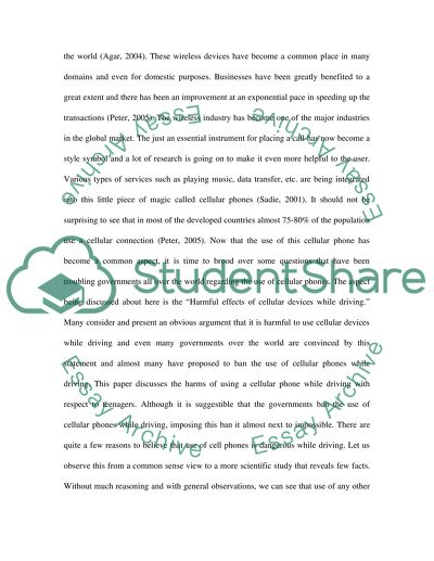 Using cell phones are dangerous while driving