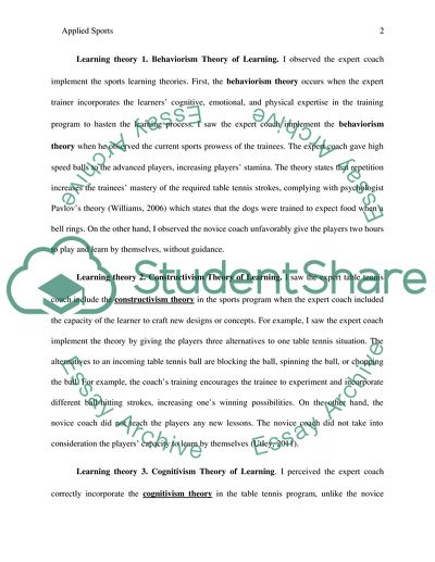 Applied Sports Coaching Science and Performance