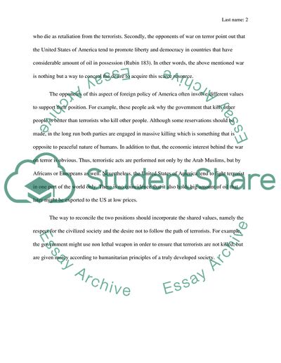 America&apos;s war on Terror