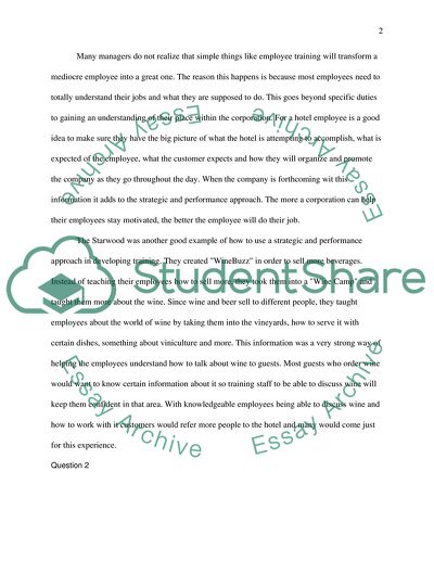 Starwoods WineBuzz Program