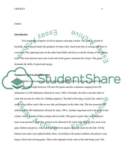 The Rules of British Cricket Game