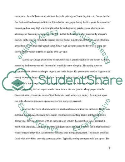 How is buying a house better then renting a apartment