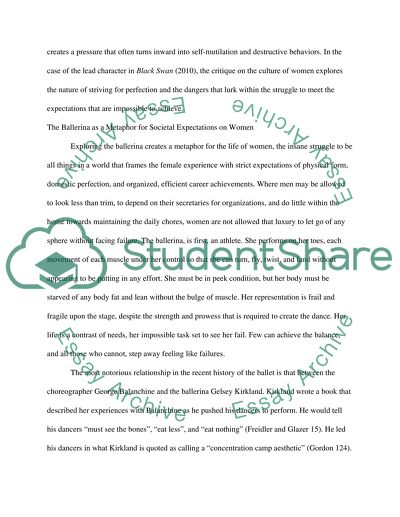 Black Swan: the Expectations of Female Perfection