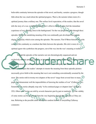 Tim OBriens The Things They Carried