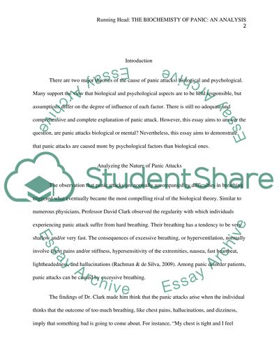 The Biochemistry of Panic