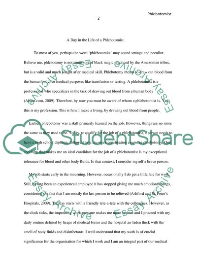 A day in the life of a phlebotomist