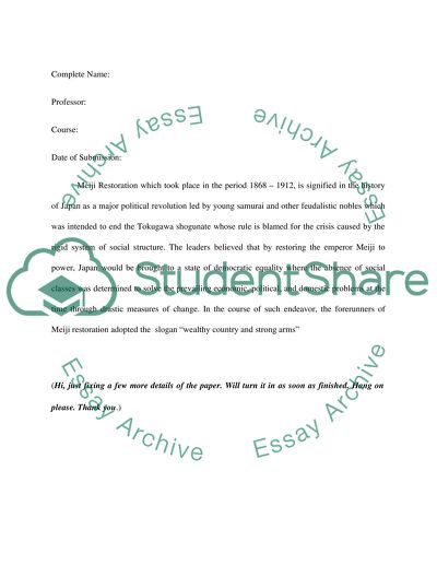 East Asia in the Modern World