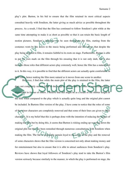 Sweeney Todd by Tim Burton