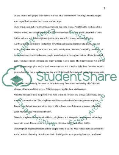 How Has the Study of Literature Changed in the Last Century