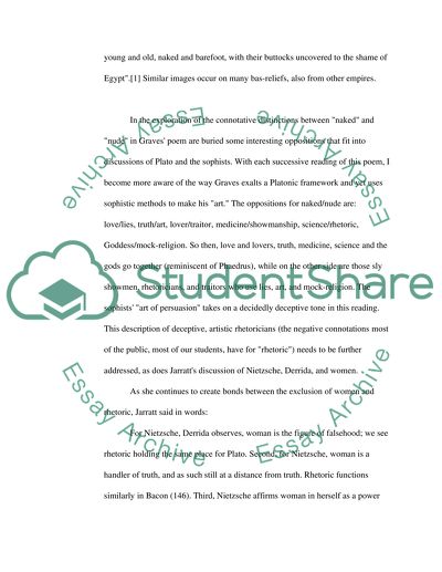 Distinction Between the Naked and the Nude in Robert Gravess The Naked and the Nude