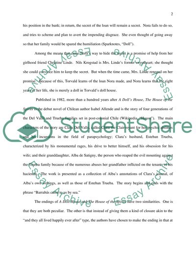 Ibsens A Doll House and Allendes The House of the Spirits