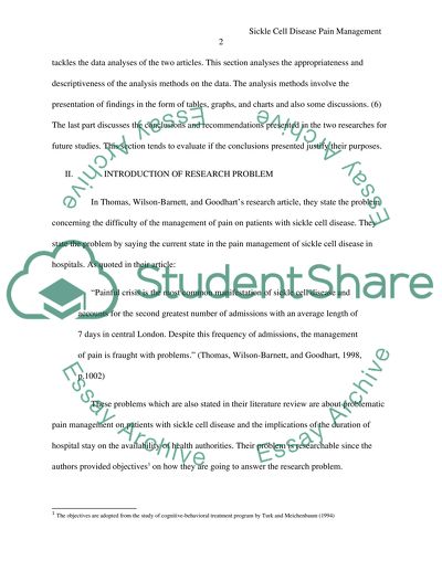 Is sickle cell pain adequately managed in a hospital setting