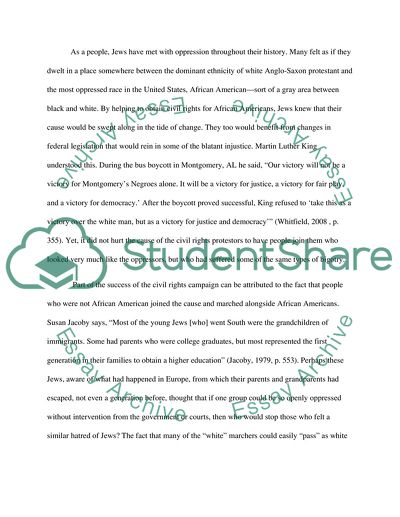 What role did Jews play in the American civil rights movement