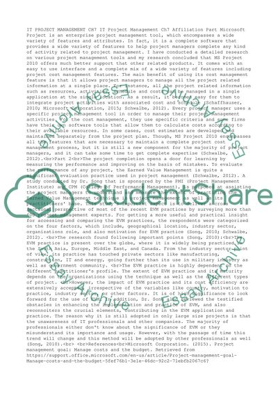 IT Project Management Ch7