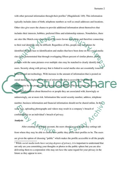 Privacy Policies of Social Media Sites