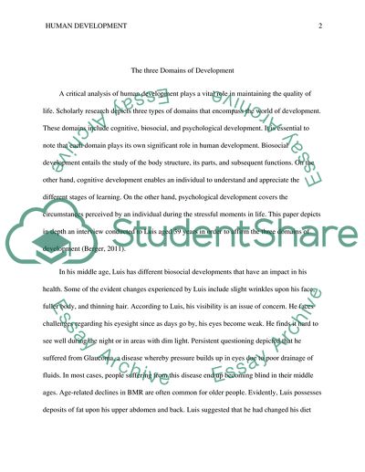 Three Domains of Human Development