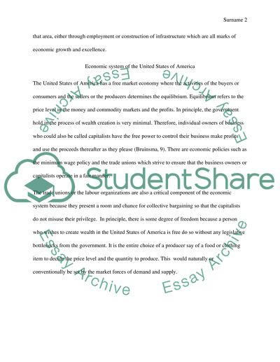 Talk about the economic system in china and then the U.S