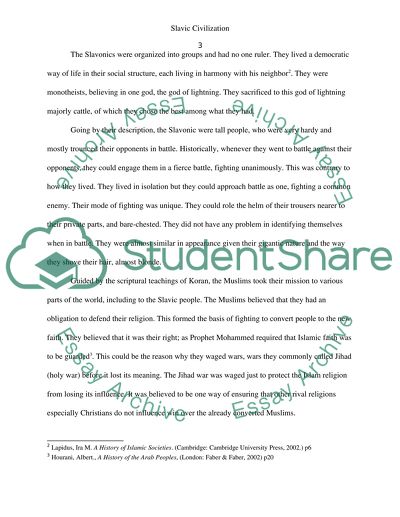 Slavic Civilization and Islam