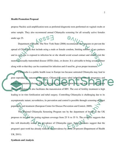 Health Promotion Proposal