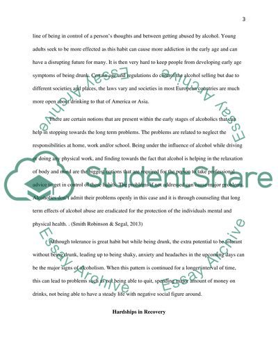 Effect of Alcohol on an Addicts Life