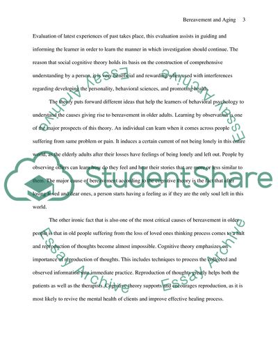 Bereavment and Aging