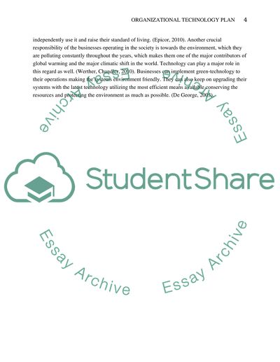 Organizational Technology Plan