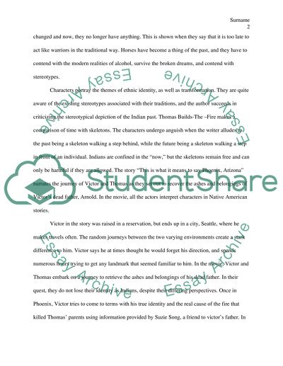 The Lone Ranger and Tonto Fistfight in Heaven by Sherman Alexie and Smoke Signals