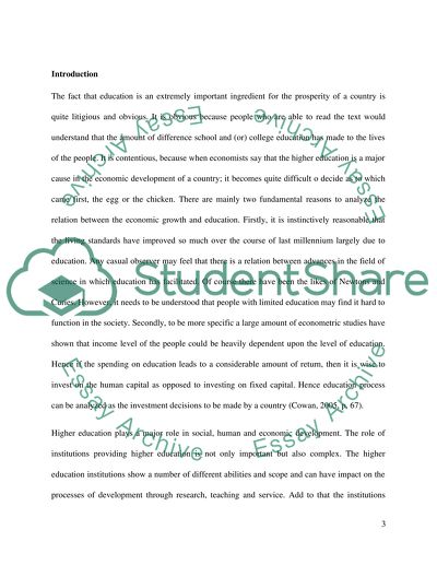 The High Education and Economic Growth in China