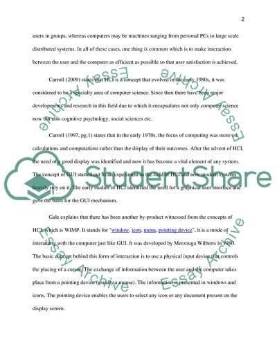 Human Computer Interaction