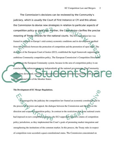 European Commission Competition Law