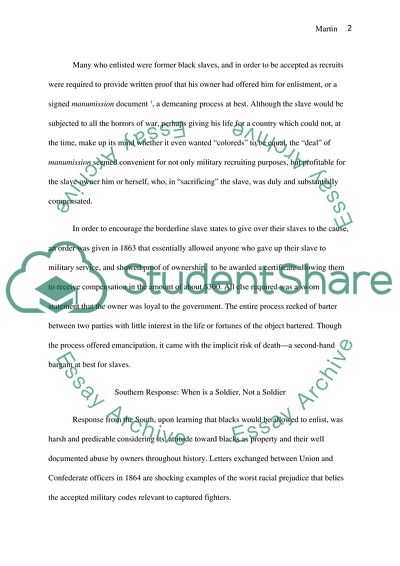 Racial Politics within the Union Army during the Civil War