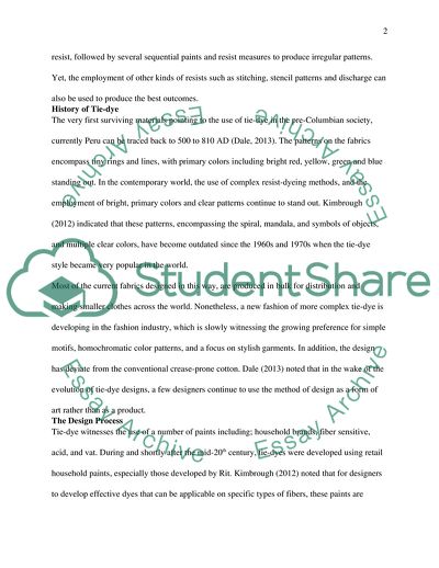 Tie-Dye Fabric Design