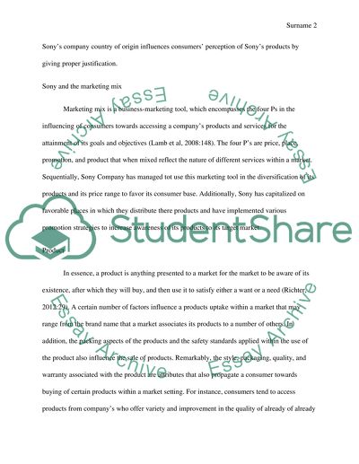 Sony and the Marketing Mix