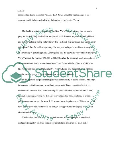 Adrian Lamos Hacking Activity