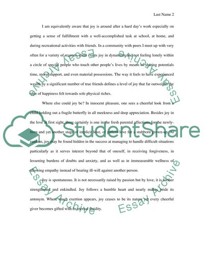 The Beauty That Is Joy