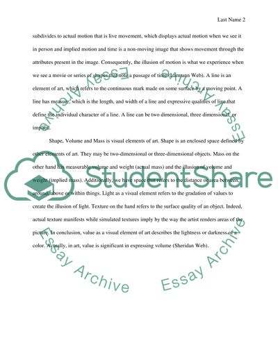 Art and Visual Elements of Art