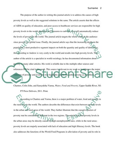 Making Poverty a History