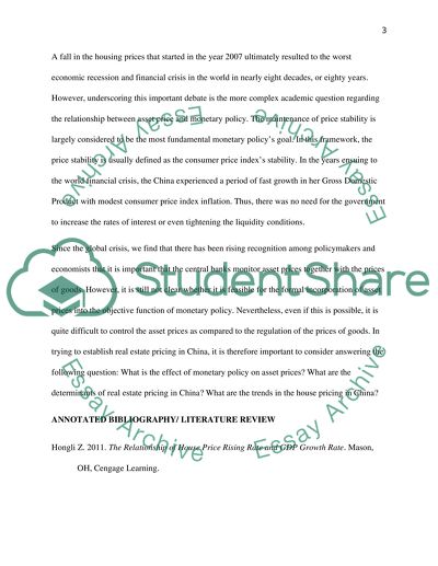 Research on Chinas Real Estate Housing Price