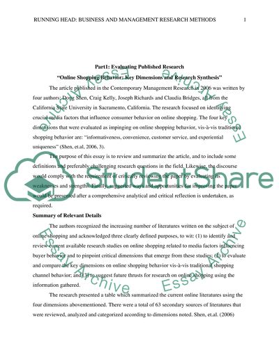 Business and Management Research Methods