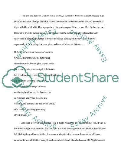 Beowulfs Story: Pride Before the Downfall