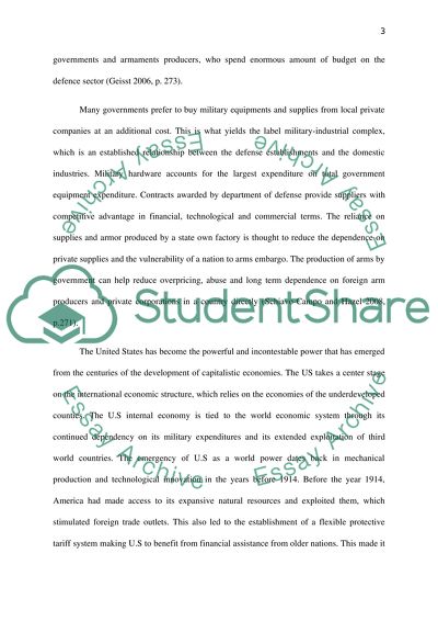 The Concept of Military Industrial Complex