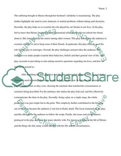 The Women Critical Analysis