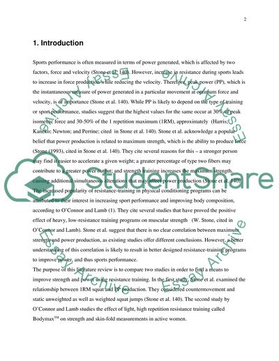 Light-Weight Resistance Training For Strength and Power