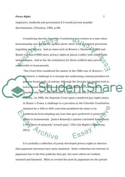 Do privacy rights extend to sexual orientation