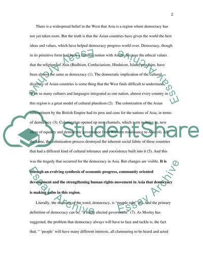 Is democracy making gains in Asia C.Q. Researcher, July 24, 1998, vol. 8, issue 27