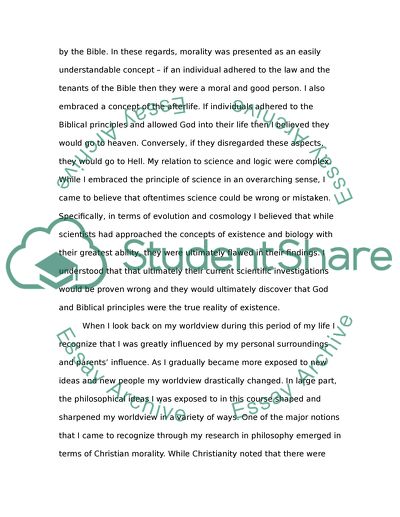 Worldview as it Relates to Philosophy